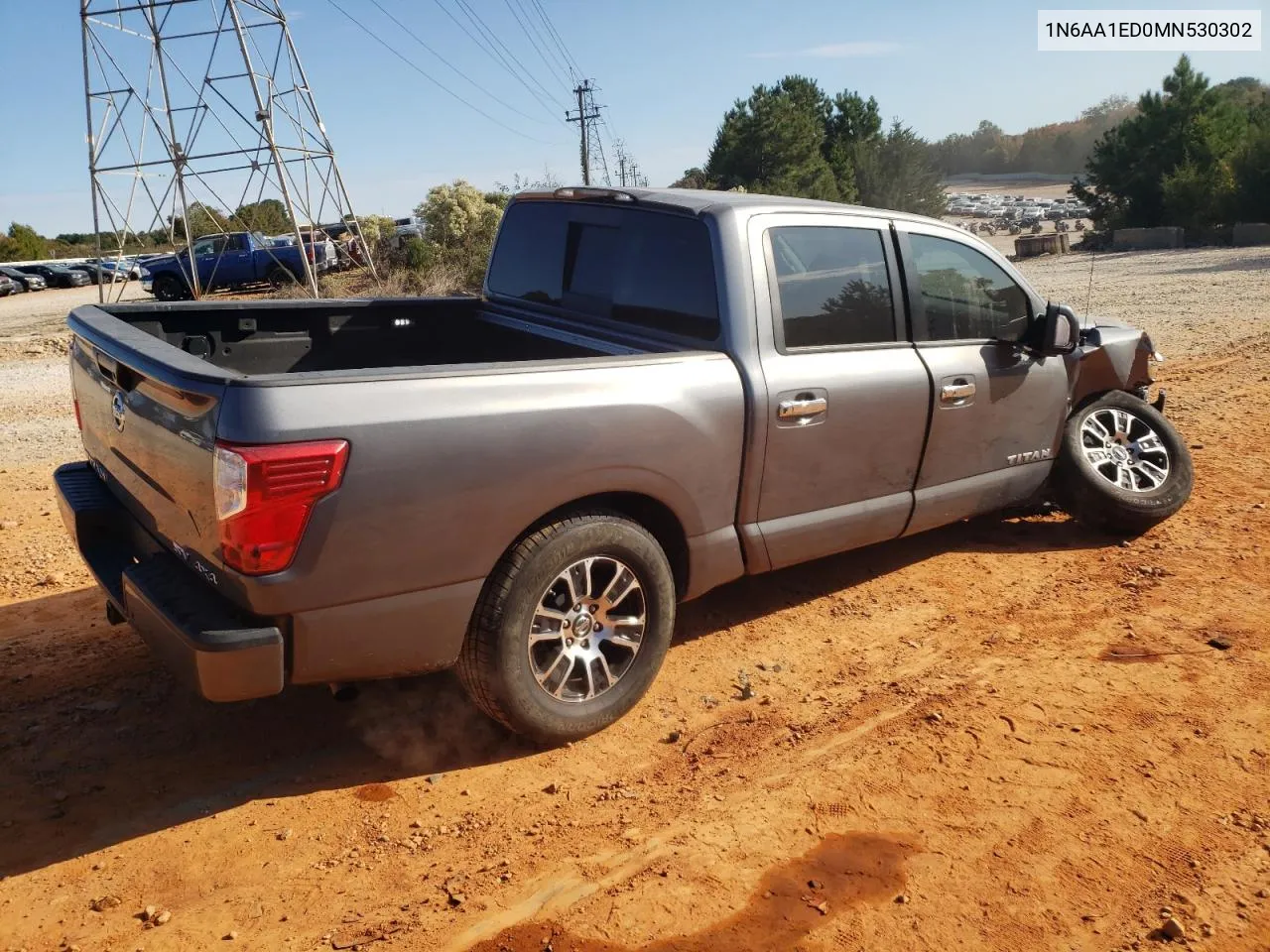 2021 Nissan Titan Sv VIN: 1N6AA1ED0MN530302 Lot: 76229154