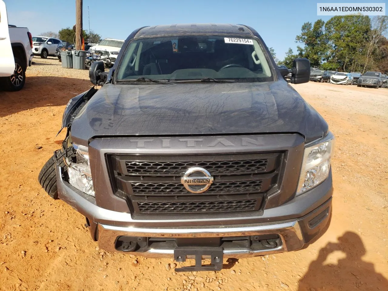 2021 Nissan Titan Sv VIN: 1N6AA1ED0MN530302 Lot: 76229154