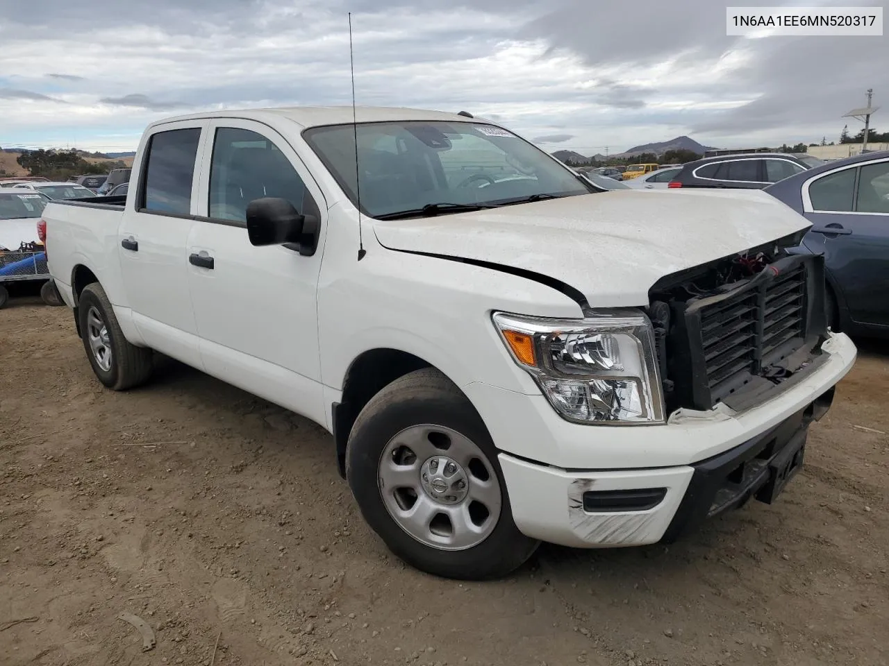 2021 Nissan Titan S VIN: 1N6AA1EE6MN520317 Lot: 76320344