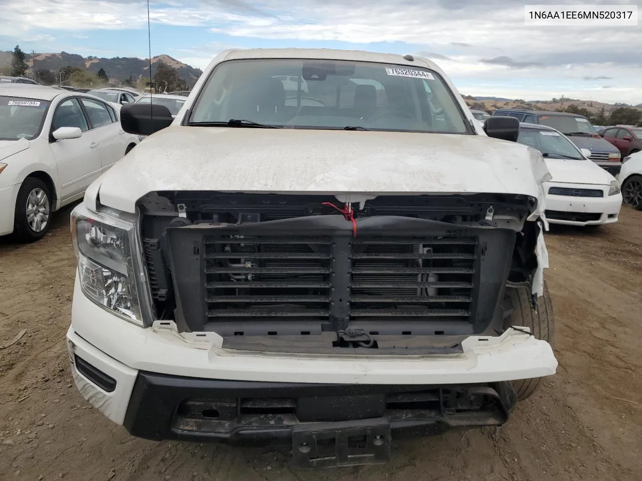 2021 Nissan Titan S VIN: 1N6AA1EE6MN520317 Lot: 76320344