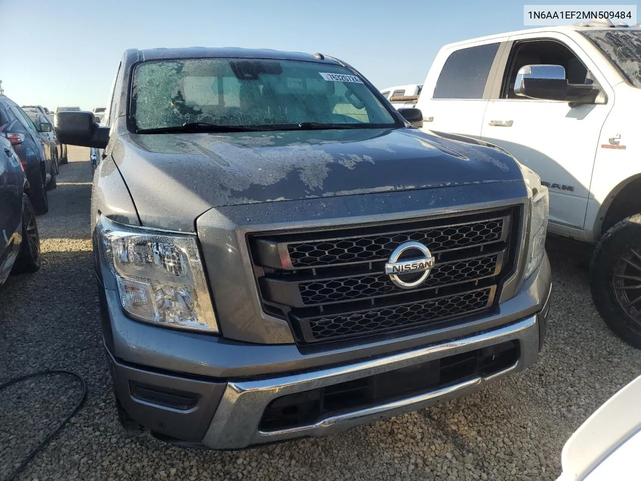 2021 Nissan Titan Sv VIN: 1N6AA1EF2MN509484 Lot: 76320724