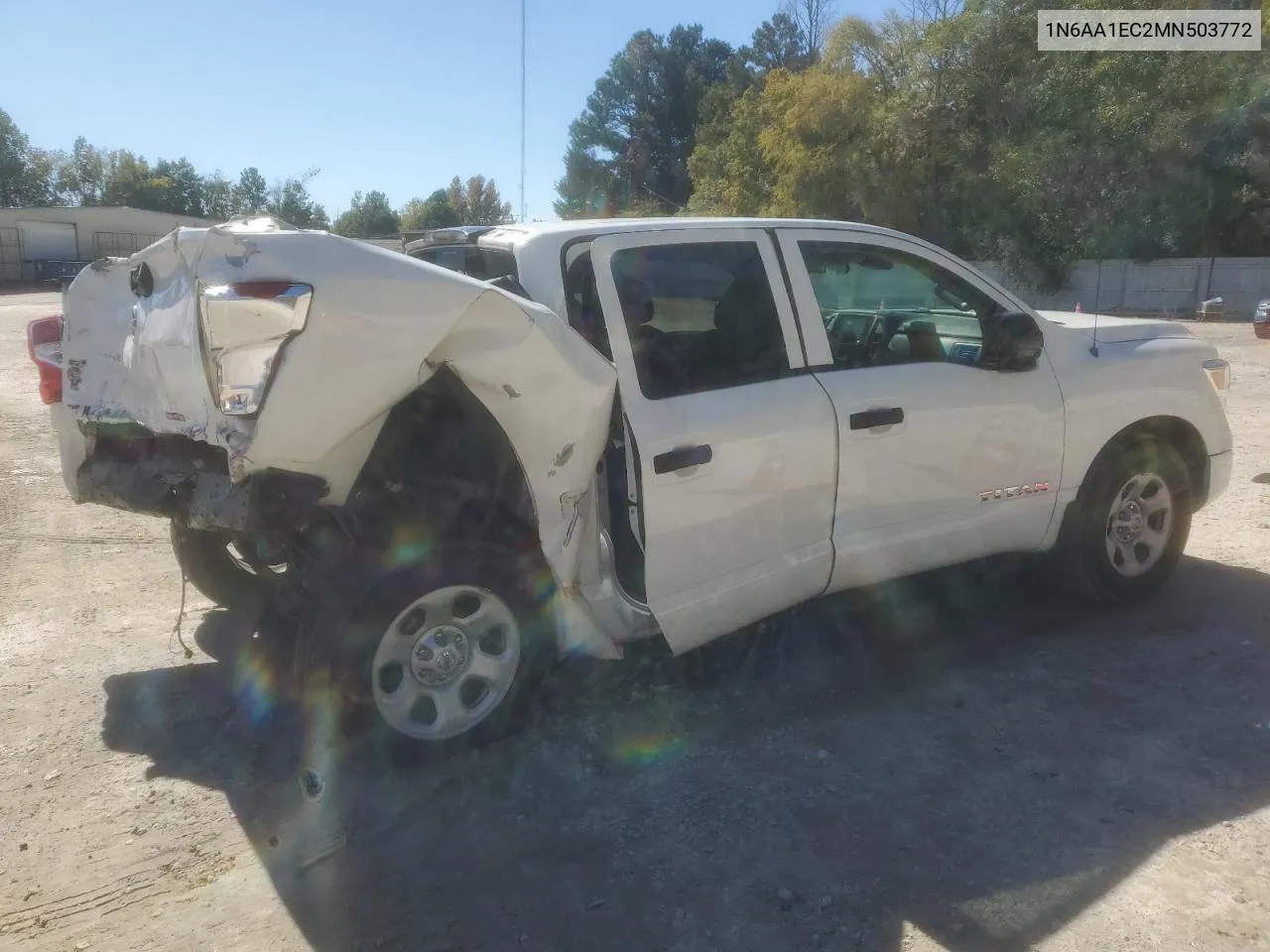 2021 Nissan Titan S VIN: 1N6AA1EC2MN503772 Lot: 76900034