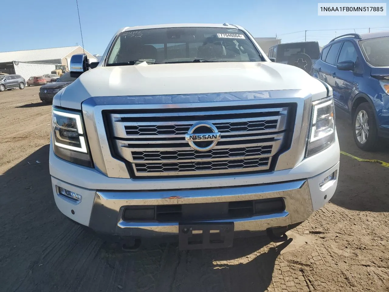 2021 Nissan Titan Xd Sv VIN: 1N6AA1FB0MN517885 Lot: 77046004