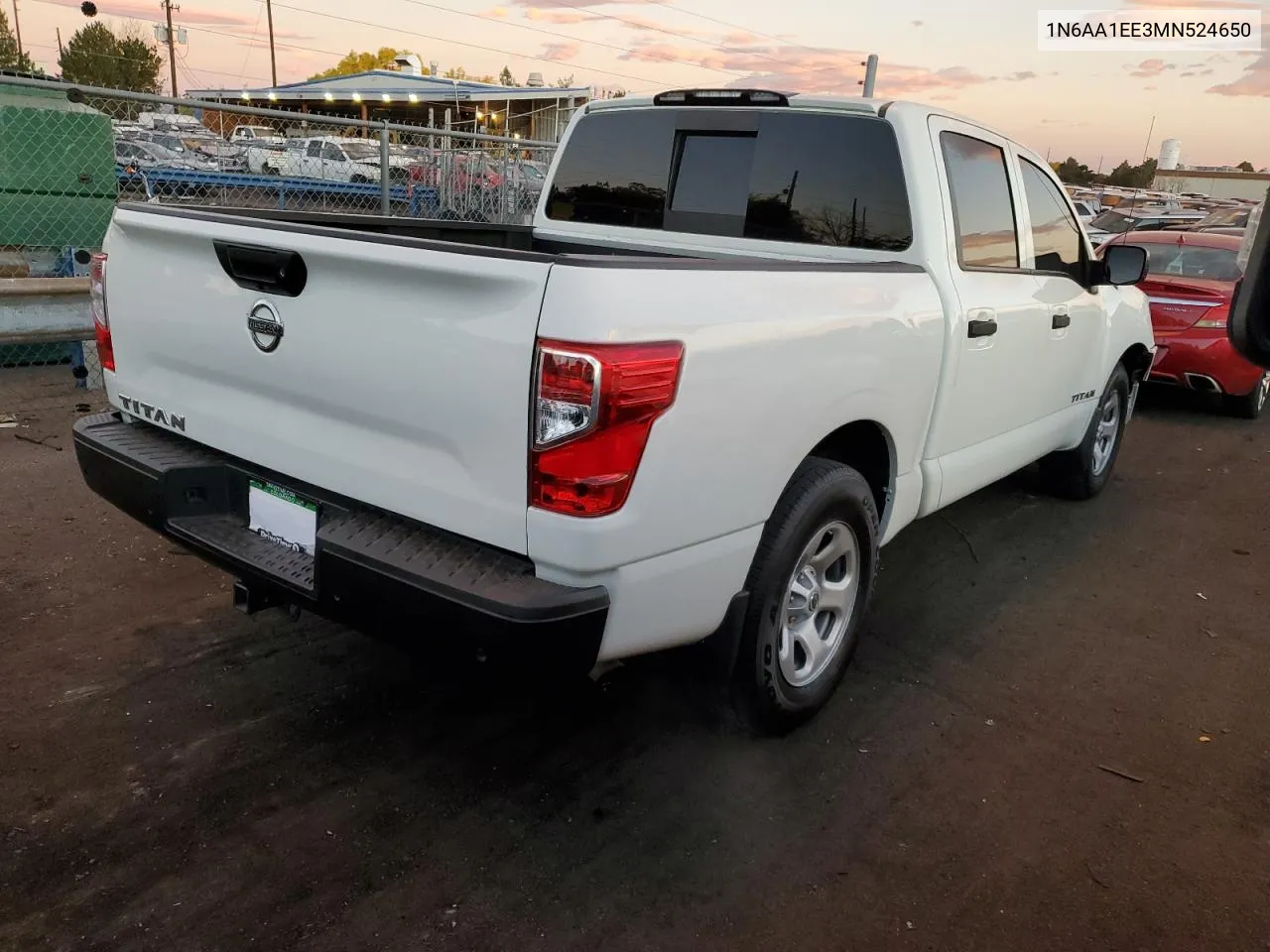 2021 Nissan Titan S VIN: 1N6AA1EE3MN524650 Lot: 77341244