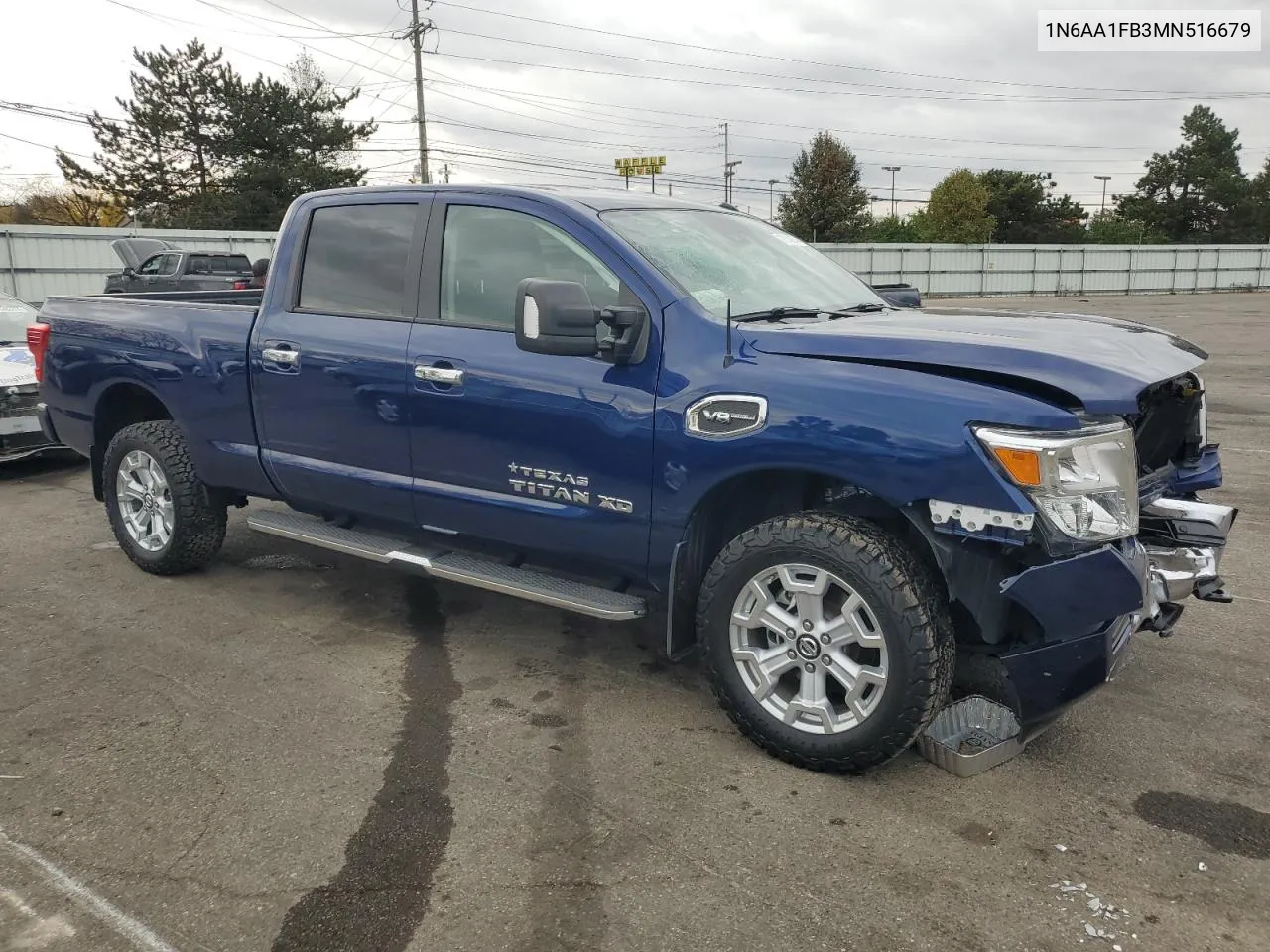 2021 Nissan Titan Xd Sv VIN: 1N6AA1FB3MN516679 Lot: 78740054