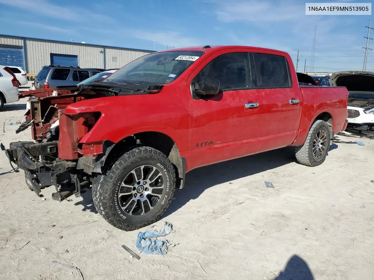 2021 Nissan Titan Sv VIN: 1N6AA1EF9MN513905 Lot: 80212054