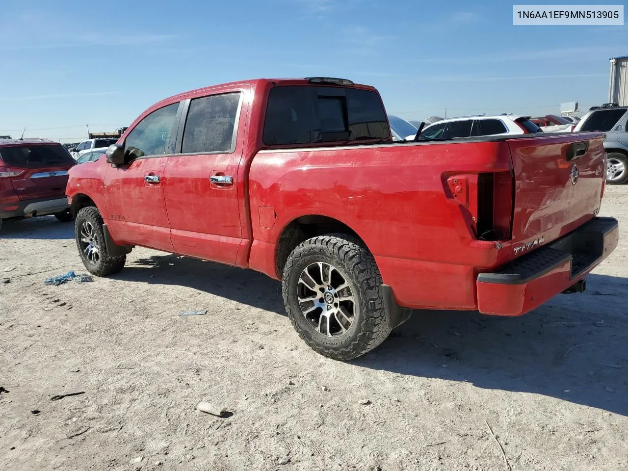 2021 Nissan Titan Sv VIN: 1N6AA1EF9MN513905 Lot: 80212054