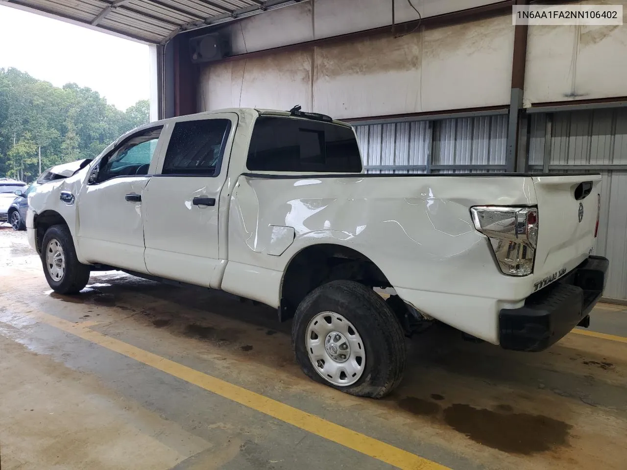 2022 Nissan Titan Xd S VIN: 1N6AA1FA2NN106402 Lot: 73256044