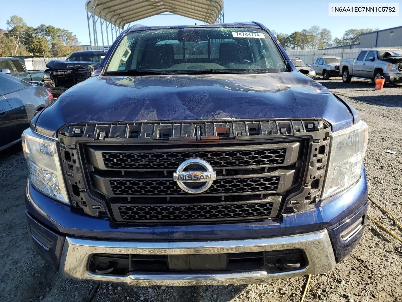 2022 Nissan Titan S VIN: 1N6AA1EC7NN105782 Lot: 74789774