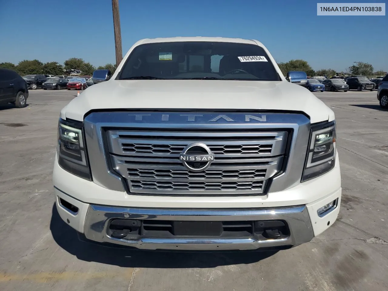 2023 Nissan Titan Sv VIN: 1N6AA1ED4PN103838 Lot: 76294934