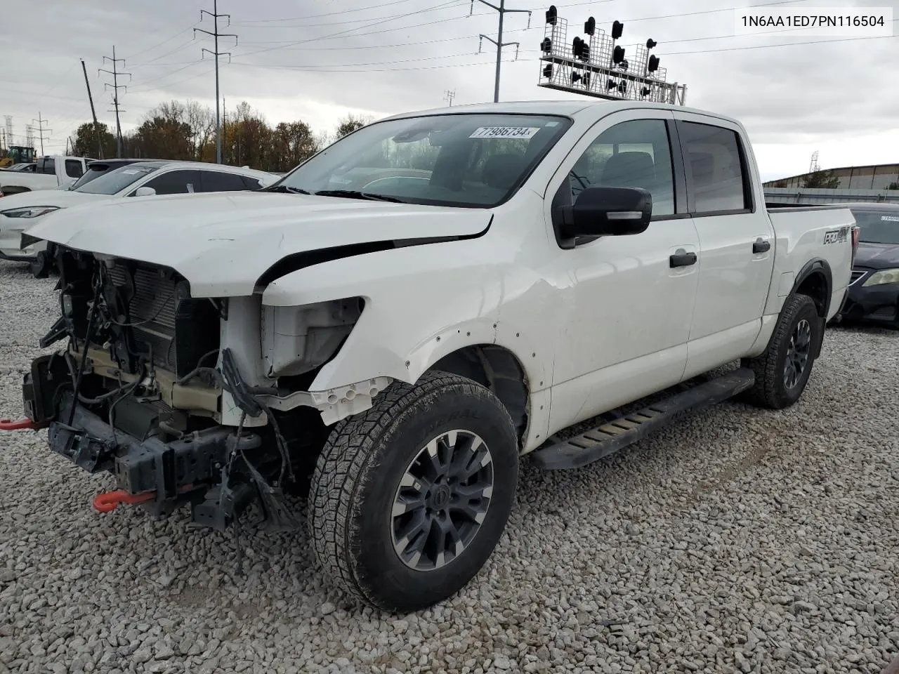 2023 Nissan Titan Sv VIN: 1N6AA1ED7PN116504 Lot: 77986734