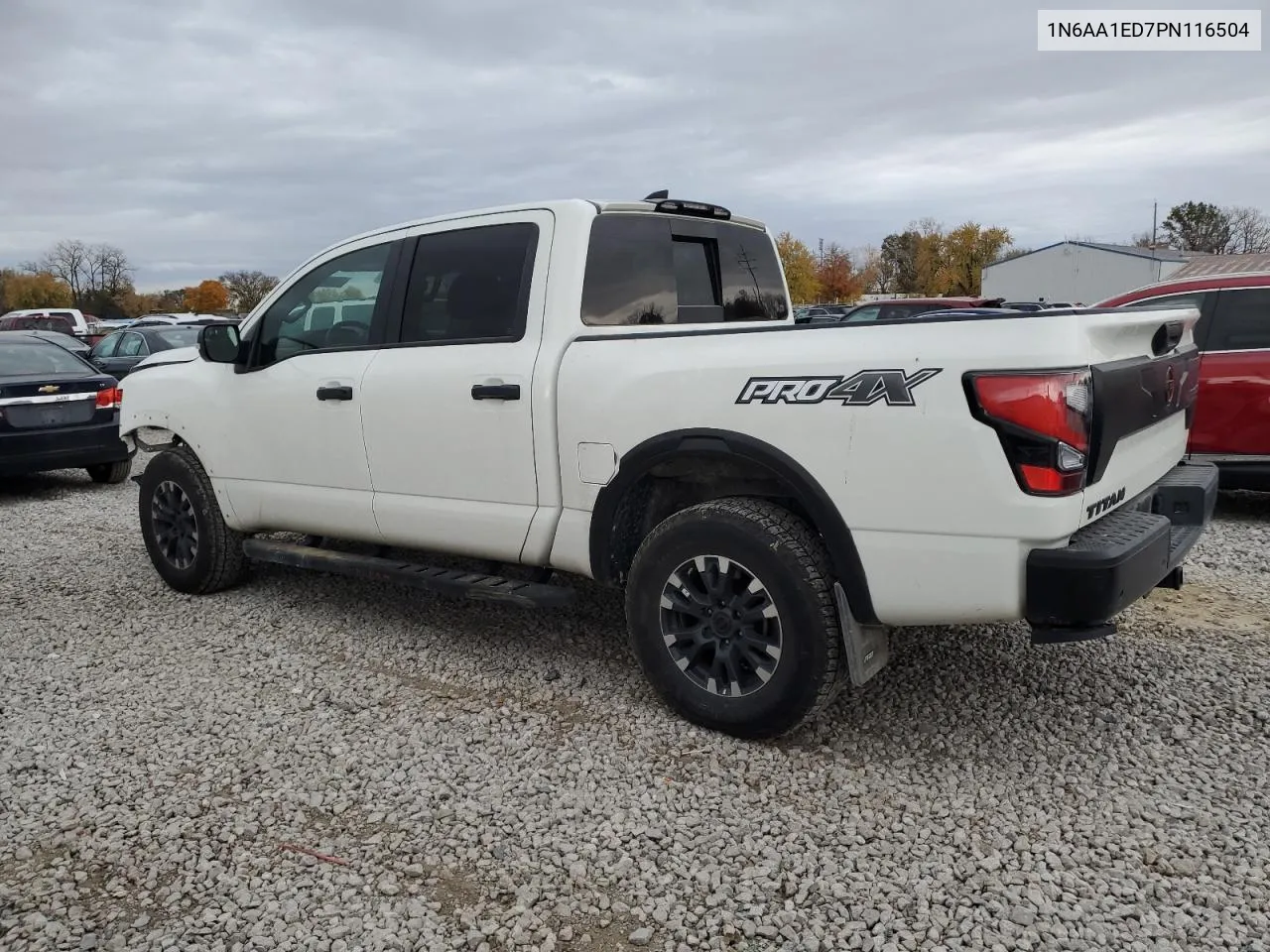 2023 Nissan Titan Sv VIN: 1N6AA1ED7PN116504 Lot: 77986734