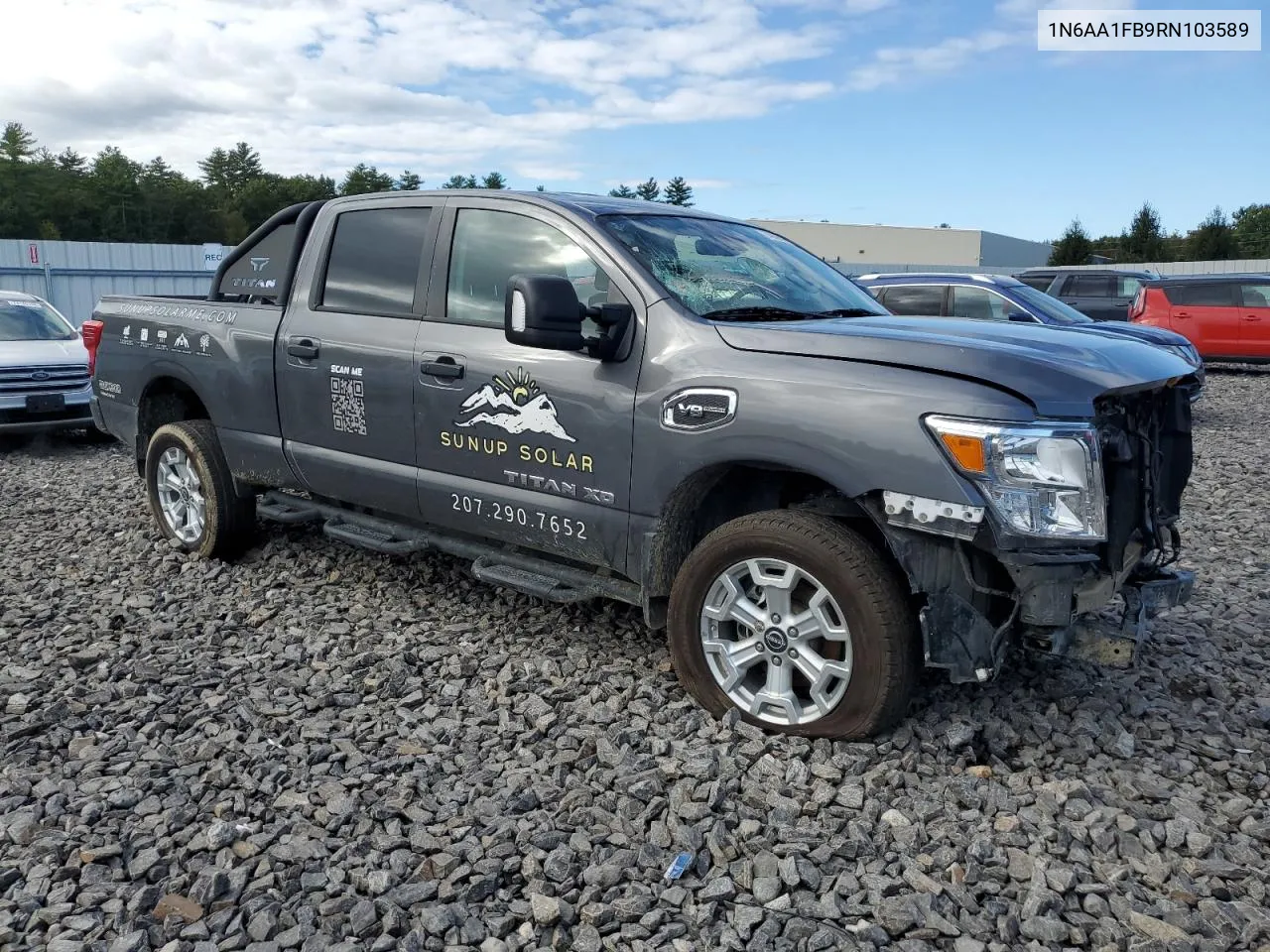 2024 Nissan Titan Xd Sv VIN: 1N6AA1FB9RN103589 Lot: 74289014