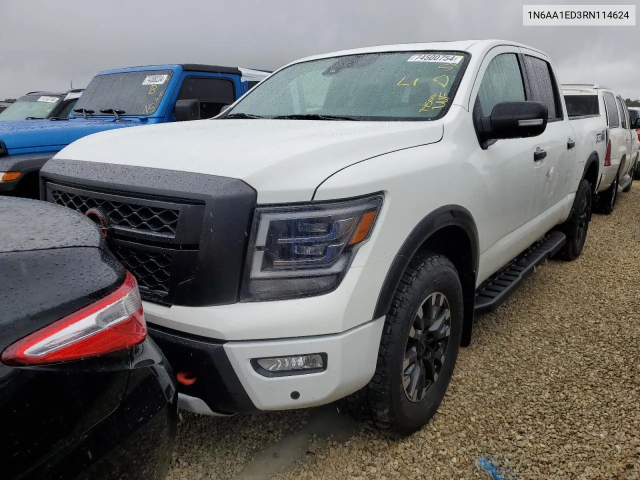 2024 Nissan Titan Pro-4X VIN: 1N6AA1ED3RN114624 Lot: 74500754