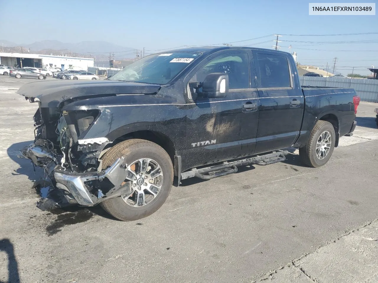 2024 Nissan Titan Sv VIN: 1N6AA1EFXRN103489 Lot: 77887154