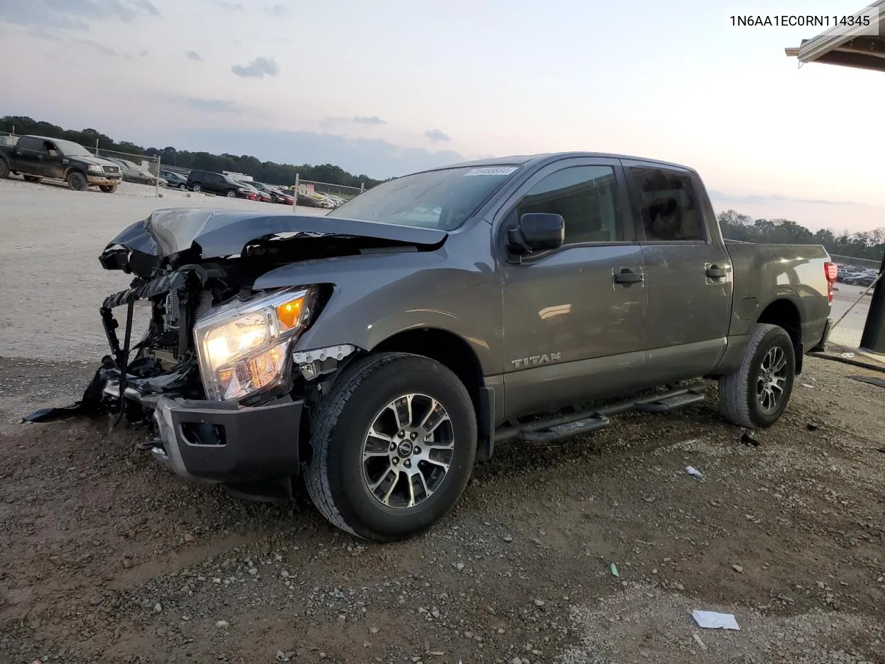 2024 Nissan Titan Sv VIN: 1N6AA1EC0RN114345 Lot: 78465884