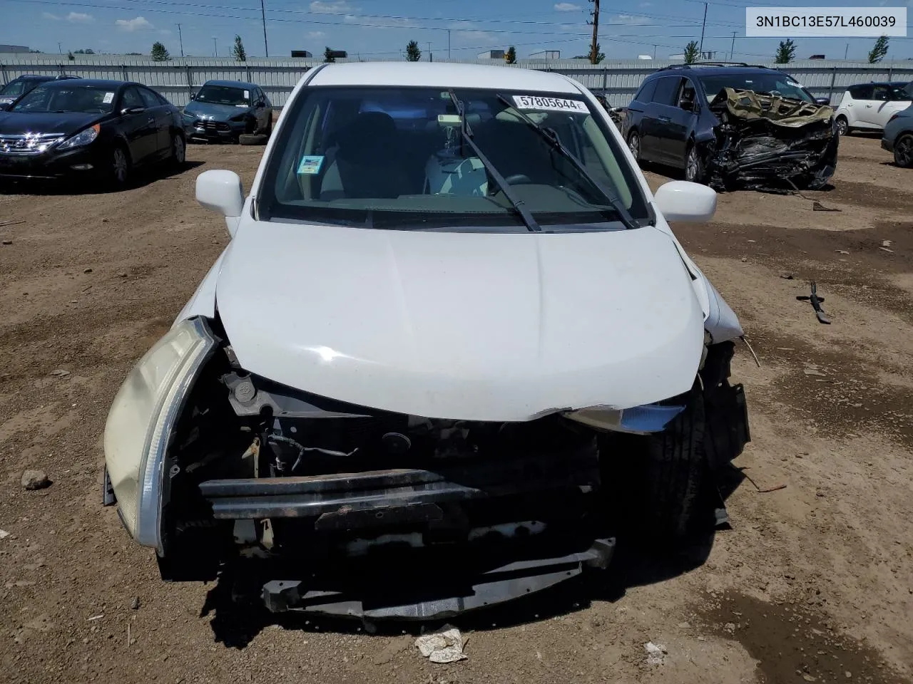 2007 Nissan Versa S VIN: 3N1BC13E57L460039 Lot: 57805644