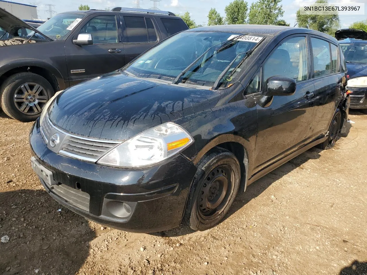 2007 Nissan Versa S VIN: 3N1BC13E67L393967 Lot: 64400814