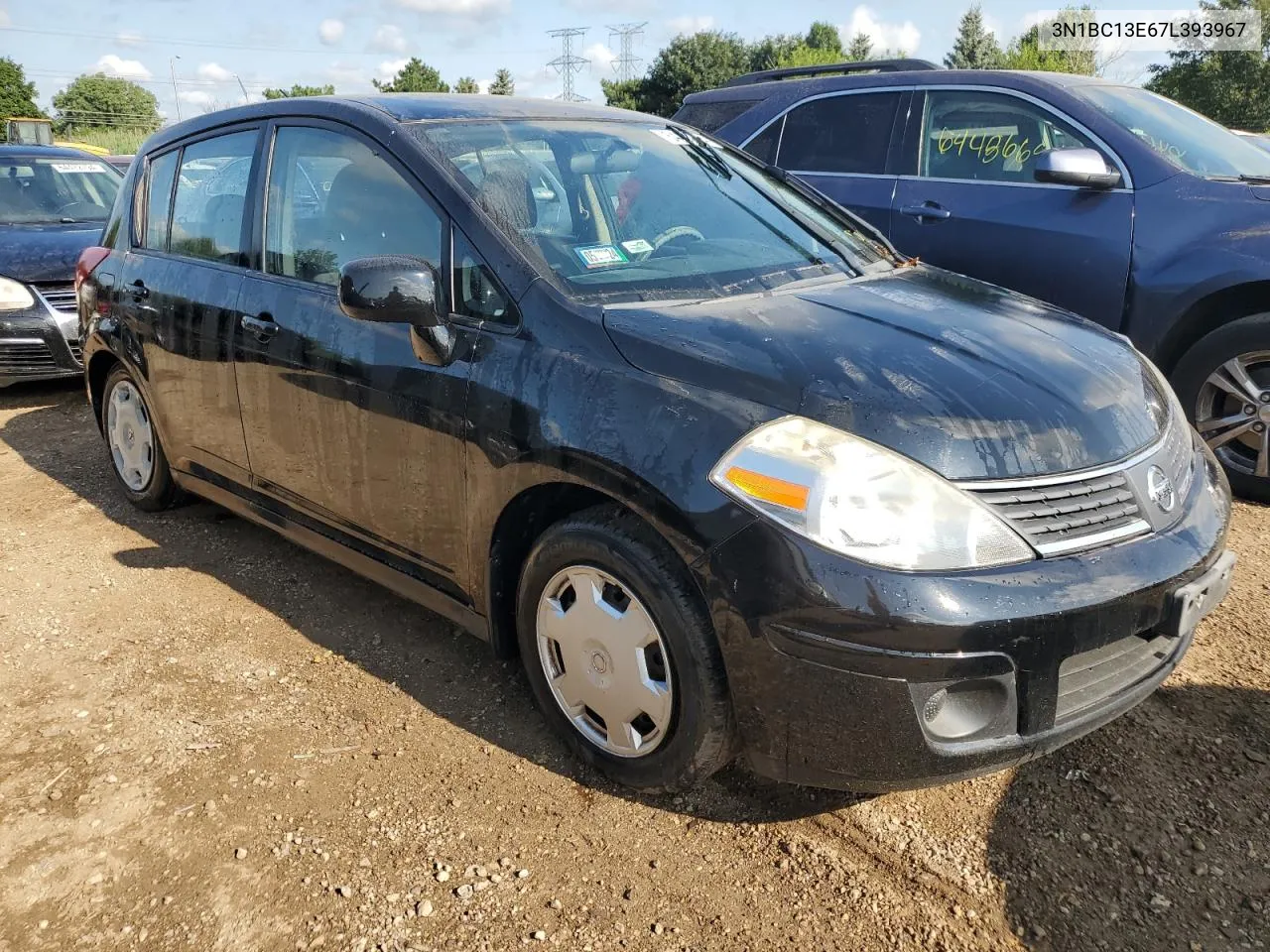 2007 Nissan Versa S VIN: 3N1BC13E67L393967 Lot: 64400814