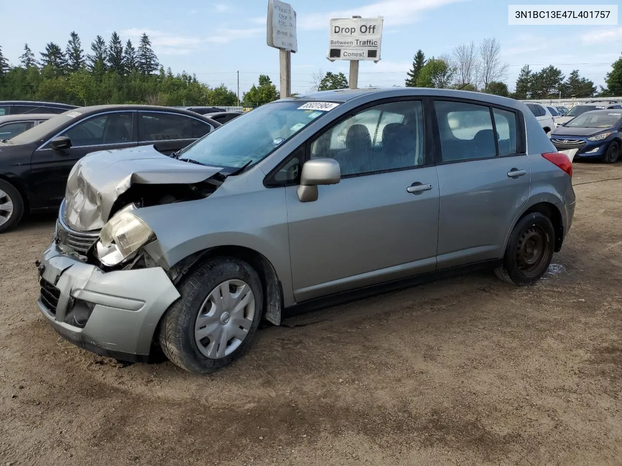 3N1BC13E47L401757 2007 Nissan Versa S