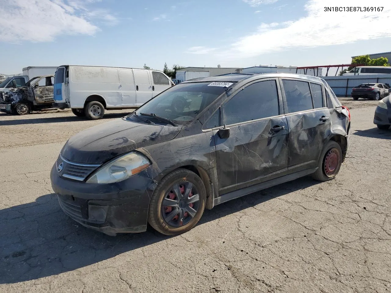 2007 Nissan Versa S VIN: 3N1BC13E87L369167 Lot: 66083794