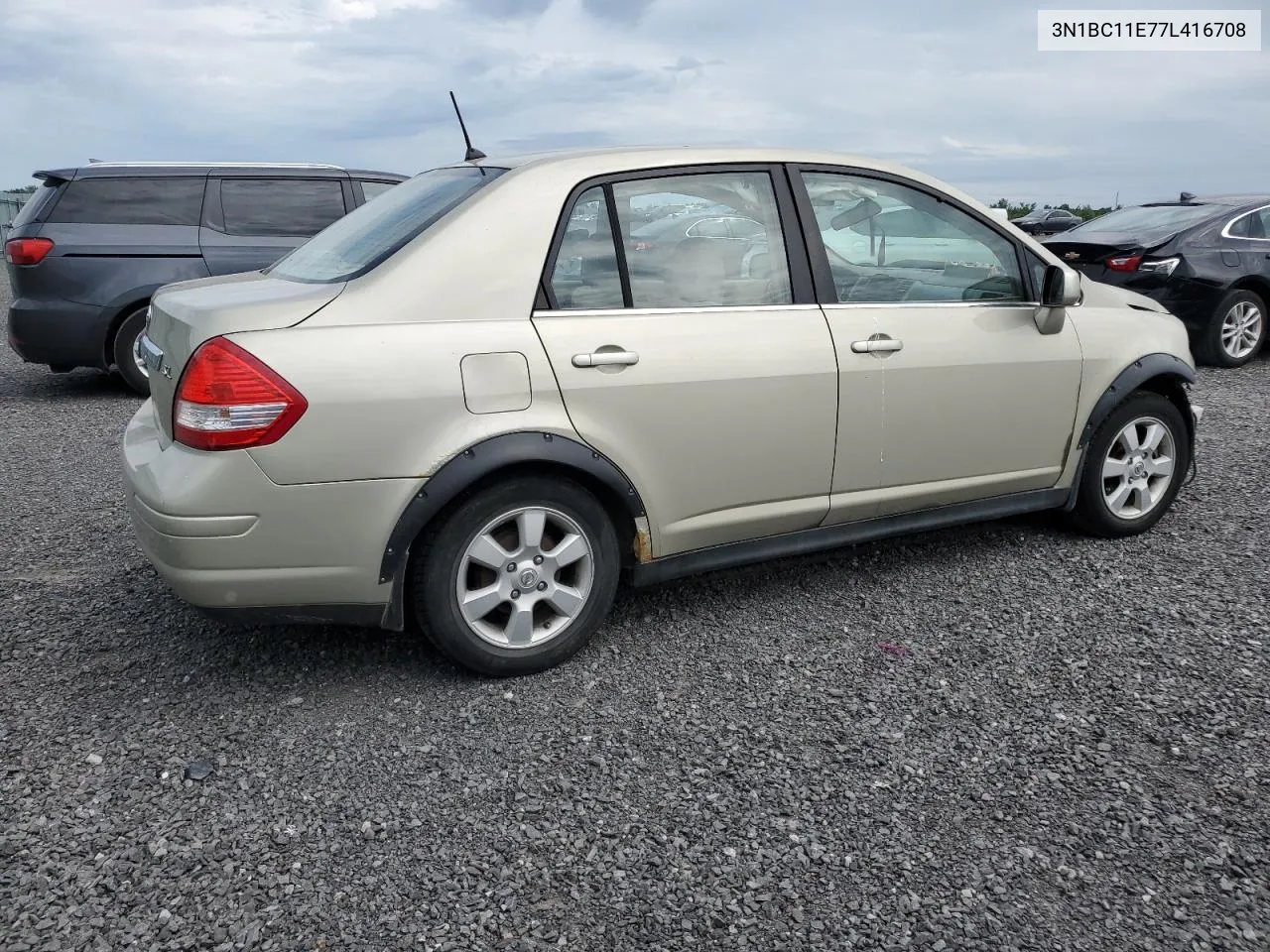 2007 Nissan Versa S VIN: 3N1BC11E77L416708 Lot: 66722114