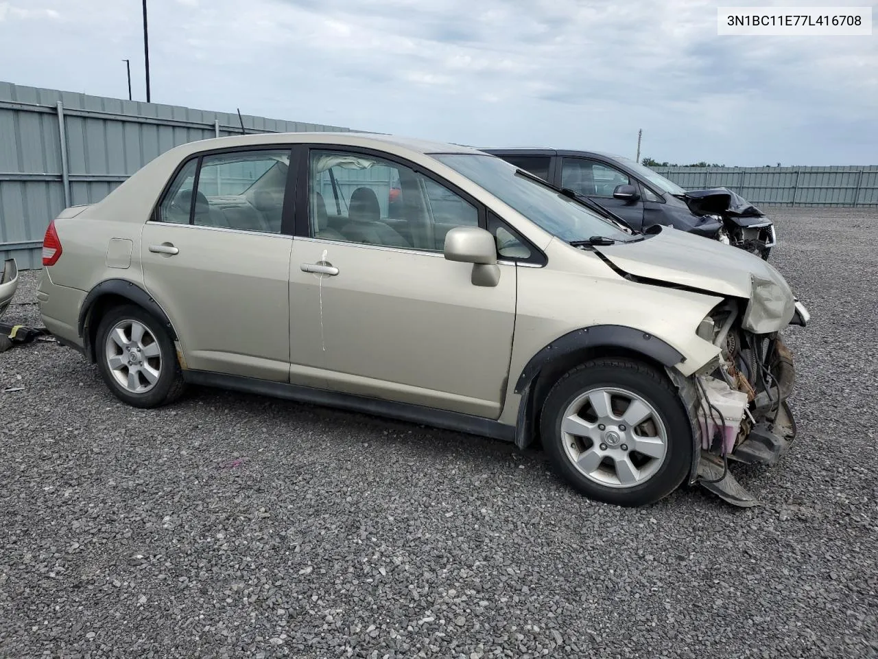 2007 Nissan Versa S VIN: 3N1BC11E77L416708 Lot: 66722114