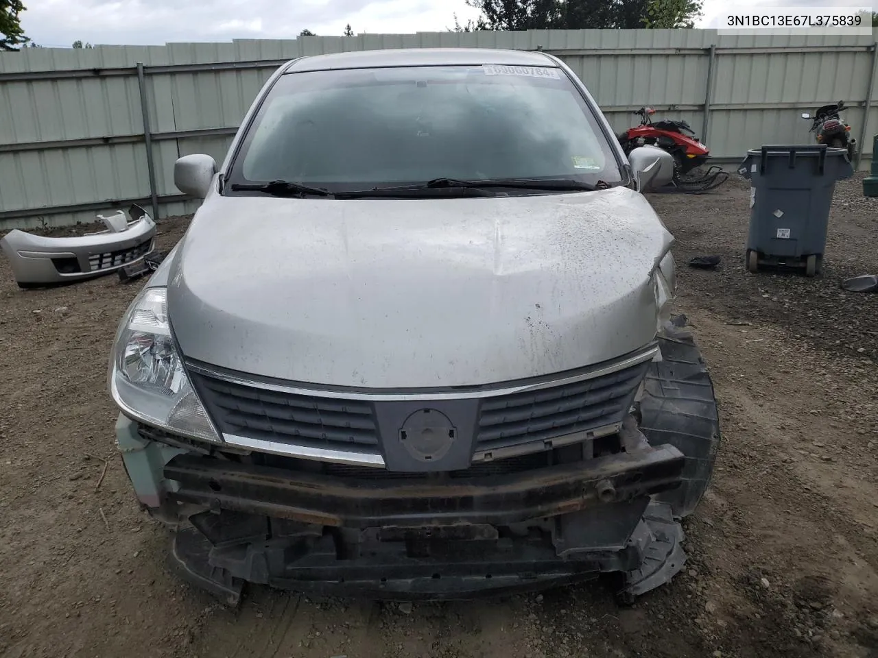 2007 Nissan Versa S VIN: 3N1BC13E67L375839 Lot: 69060784