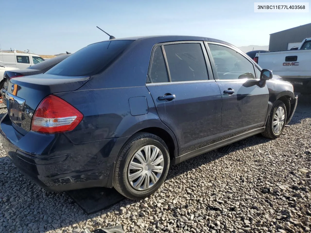 2007 Nissan Versa S VIN: 3N1BC11E77L403568 Lot: 69516764