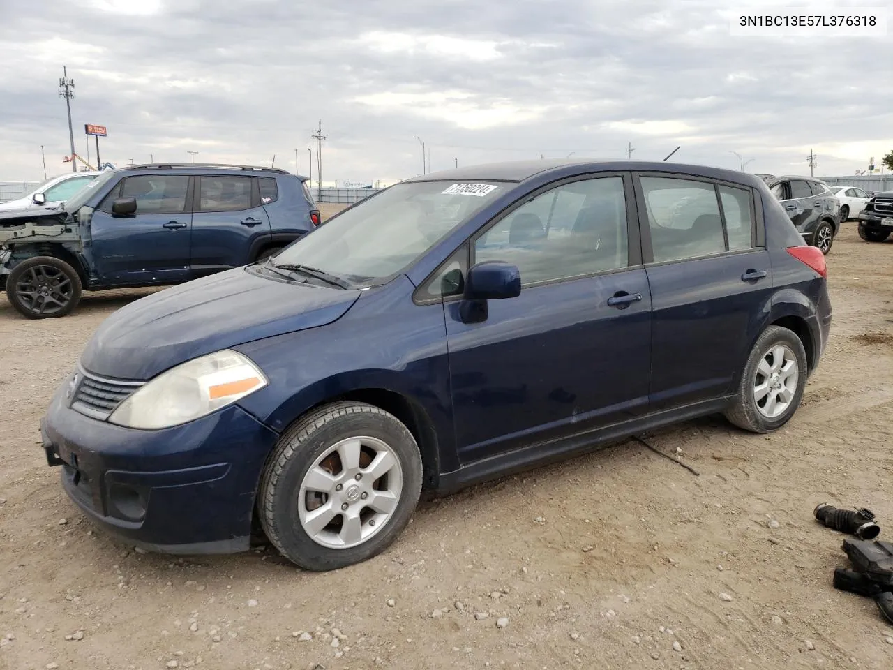 2007 Nissan Versa S VIN: 3N1BC13E57L376318 Lot: 71350224