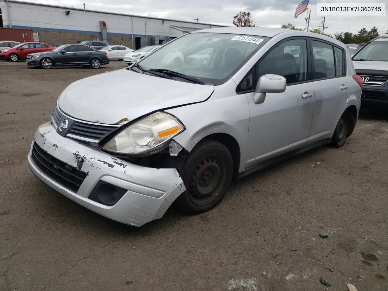 2007 Nissan Versa S VIN: 3N1BC13EX7L360745 Lot: 72511244