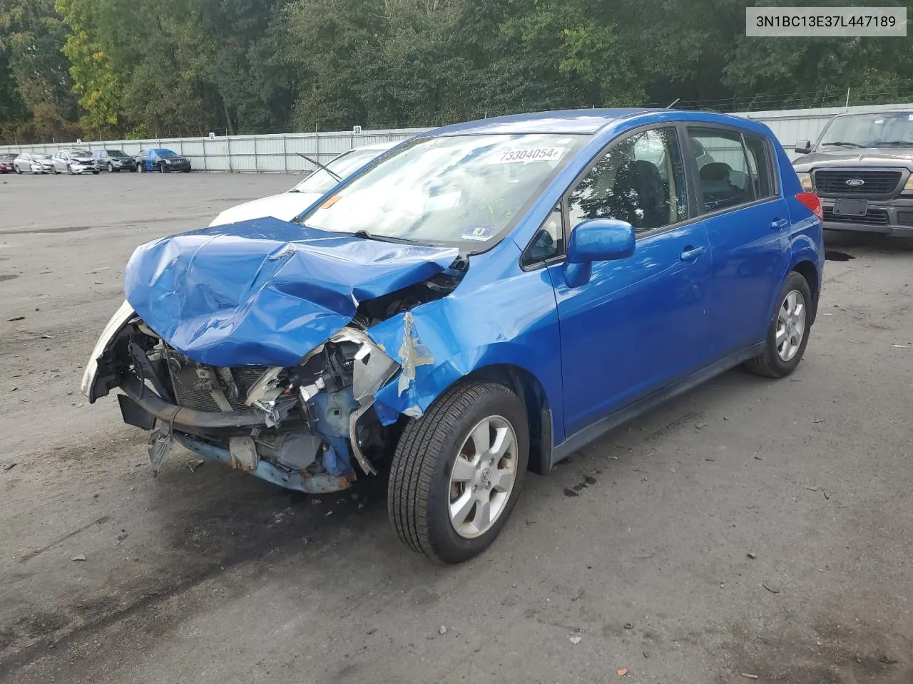 2007 Nissan Versa S VIN: 3N1BC13E37L447189 Lot: 73304054