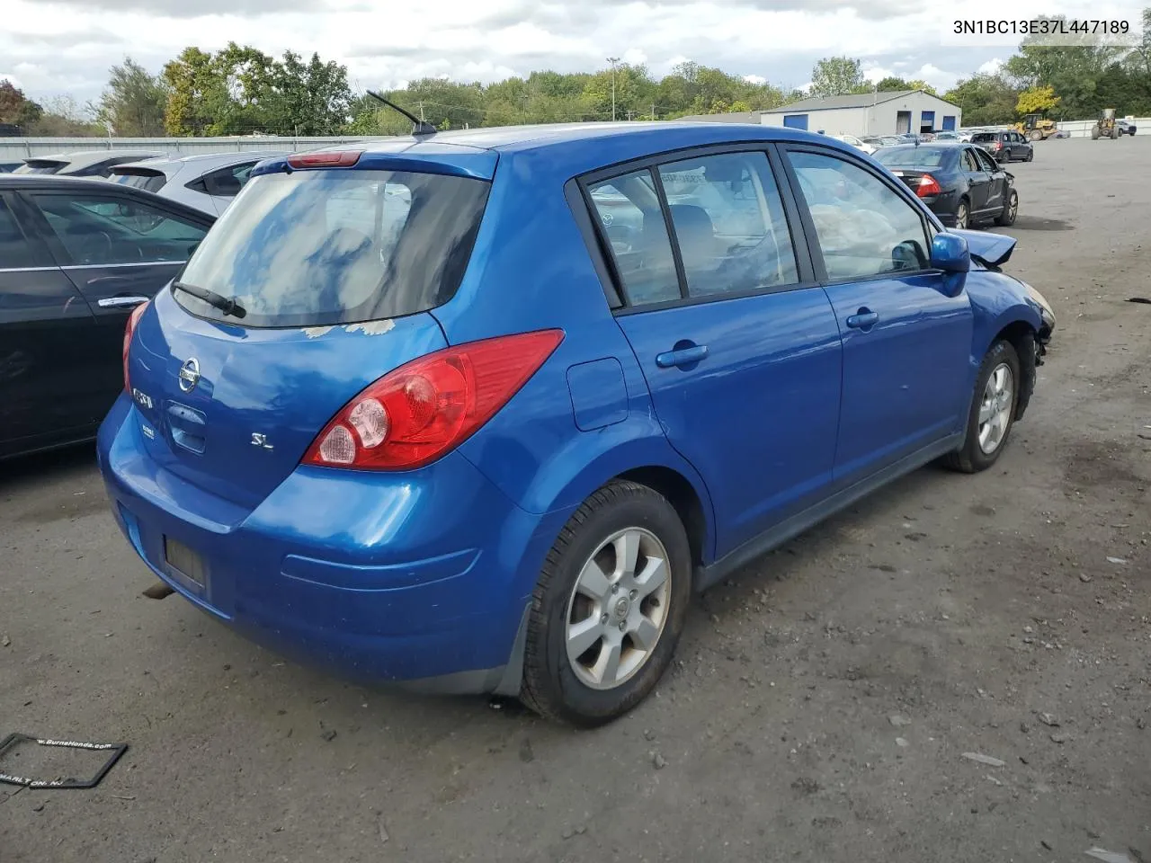 2007 Nissan Versa S VIN: 3N1BC13E37L447189 Lot: 73304054