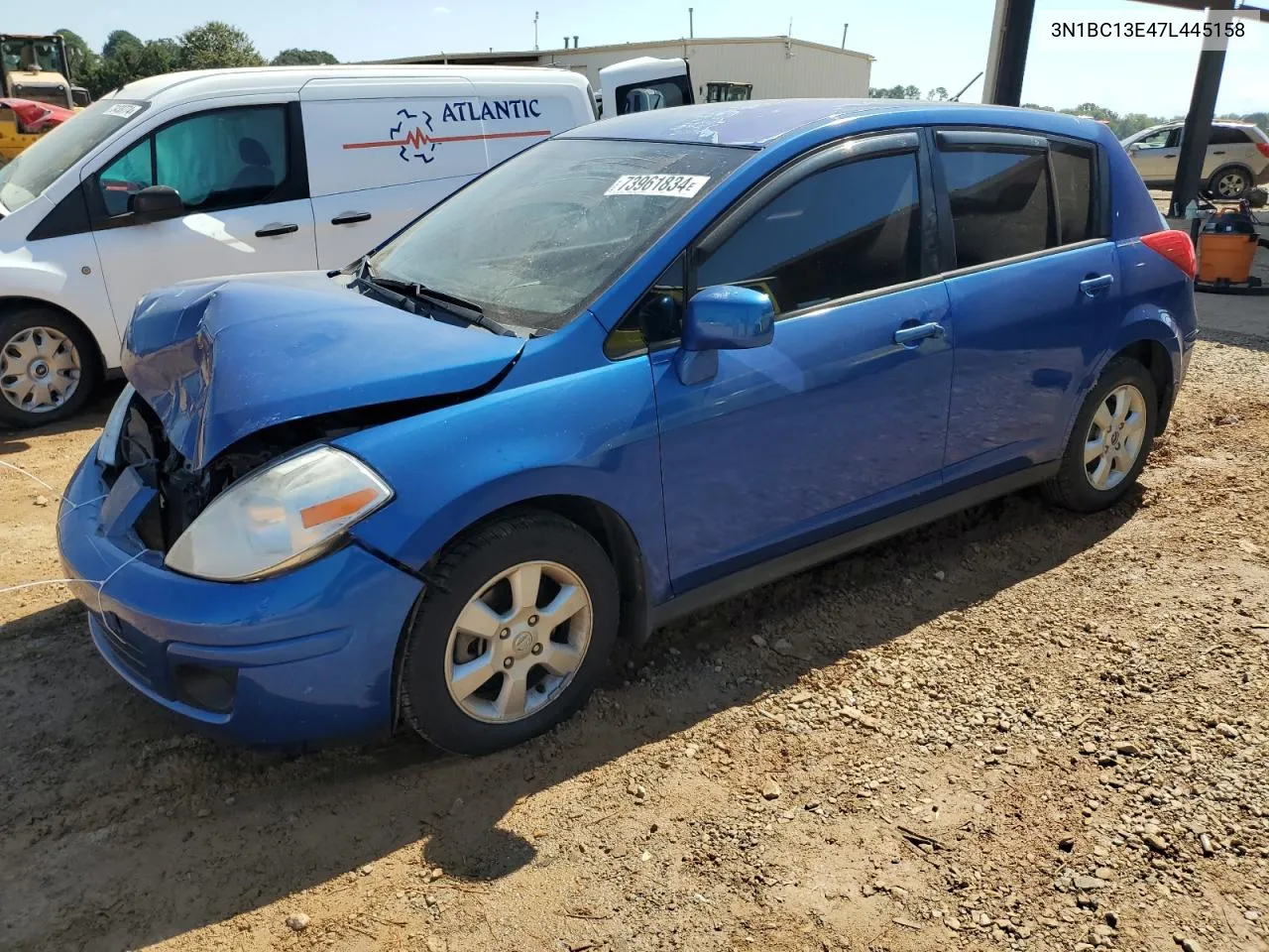 2007 Nissan Versa S VIN: 3N1BC13E47L445158 Lot: 73961834