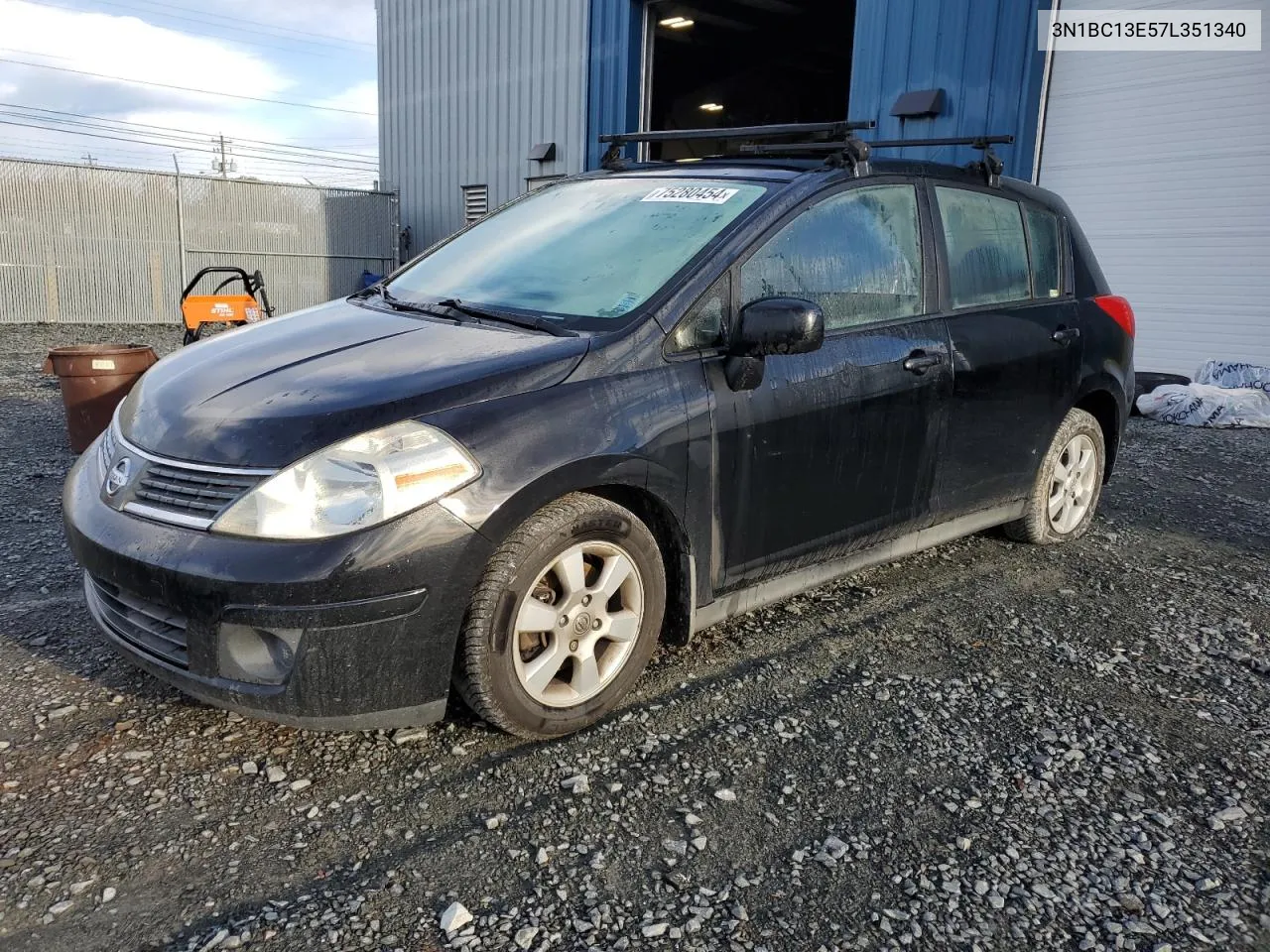 2007 Nissan Versa S VIN: 3N1BC13E57L351340 Lot: 75280454