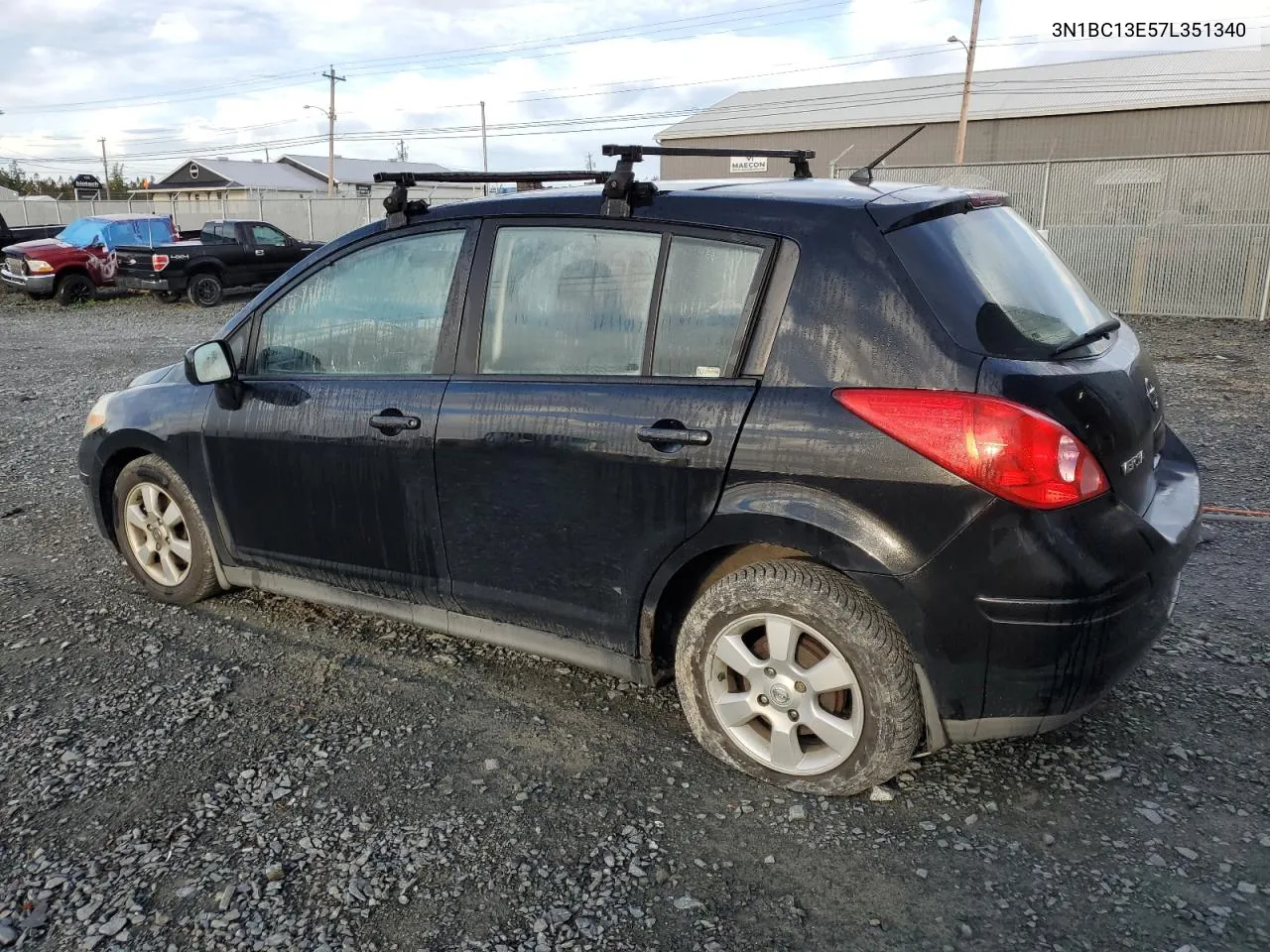 2007 Nissan Versa S VIN: 3N1BC13E57L351340 Lot: 75280454