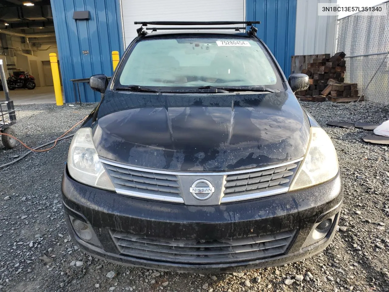 2007 Nissan Versa S VIN: 3N1BC13E57L351340 Lot: 75280454