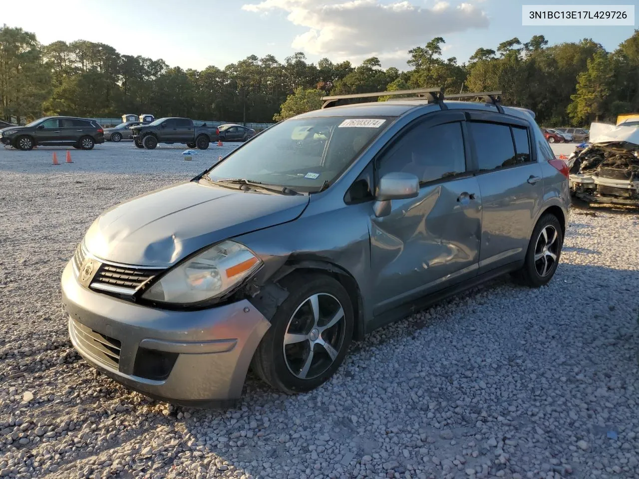 2007 Nissan Versa S VIN: 3N1BC13E17L429726 Lot: 76203374