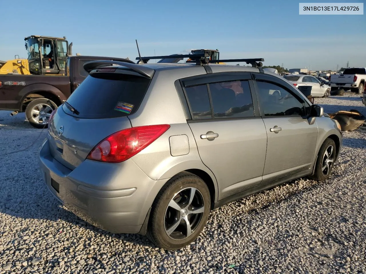 2007 Nissan Versa S VIN: 3N1BC13E17L429726 Lot: 76203374