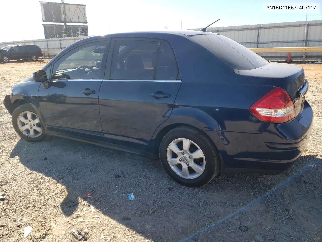 2007 Nissan Versa S VIN: 3N1BC11E57L407117 Lot: 77336884