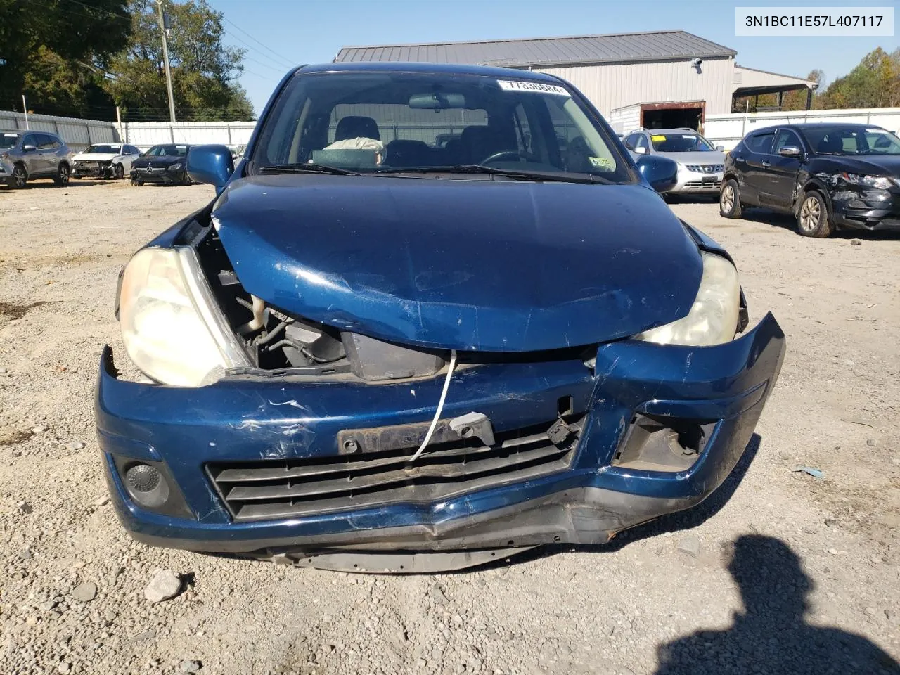 2007 Nissan Versa S VIN: 3N1BC11E57L407117 Lot: 77336884