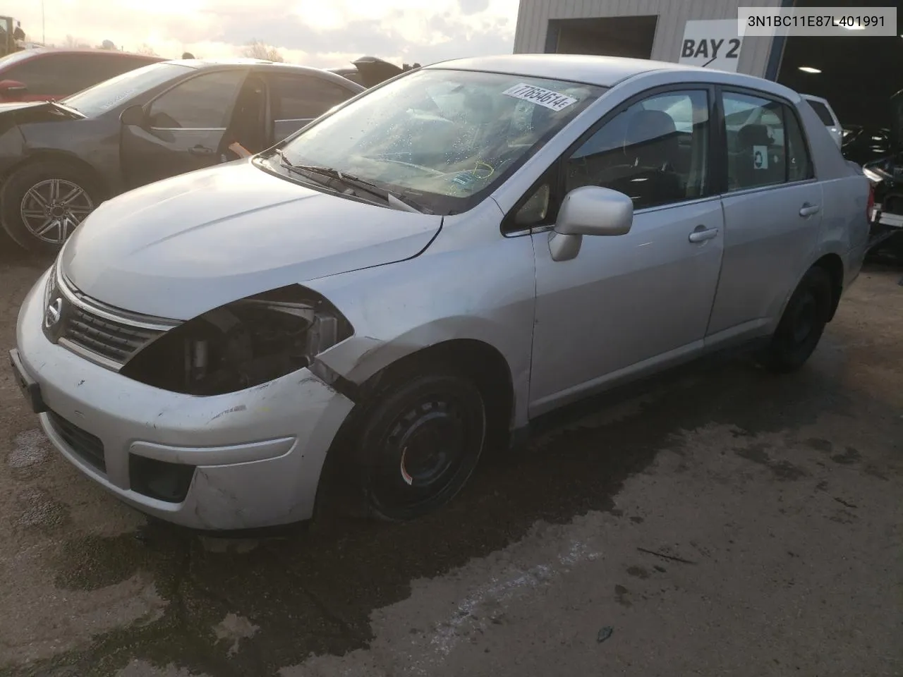 2007 Nissan Versa S VIN: 3N1BC11E87L401991 Lot: 77654614