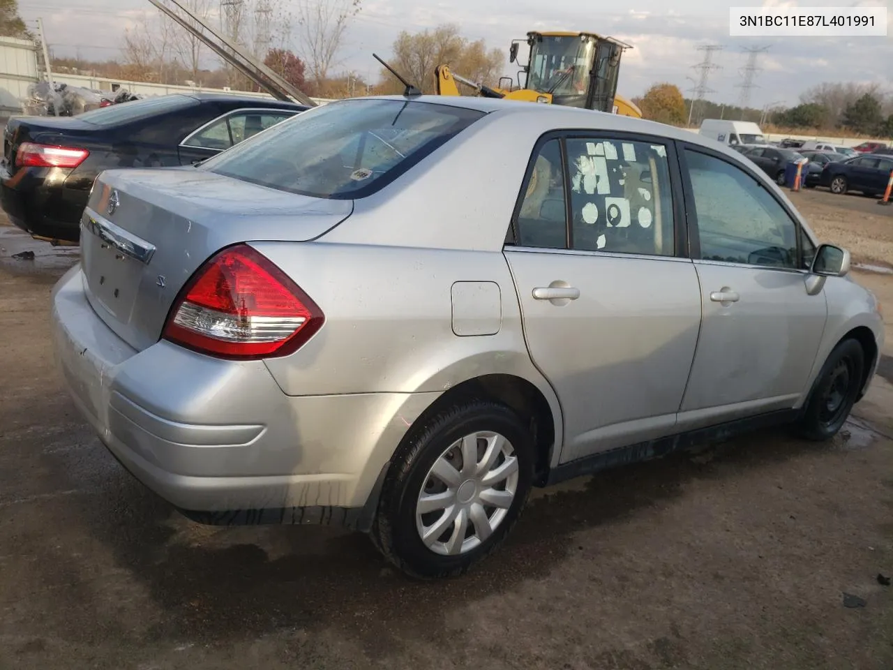 2007 Nissan Versa S VIN: 3N1BC11E87L401991 Lot: 77654614