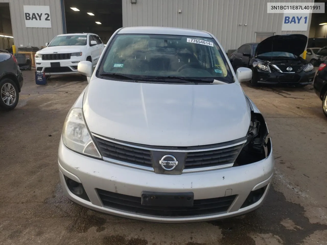 2007 Nissan Versa S VIN: 3N1BC11E87L401991 Lot: 77654614