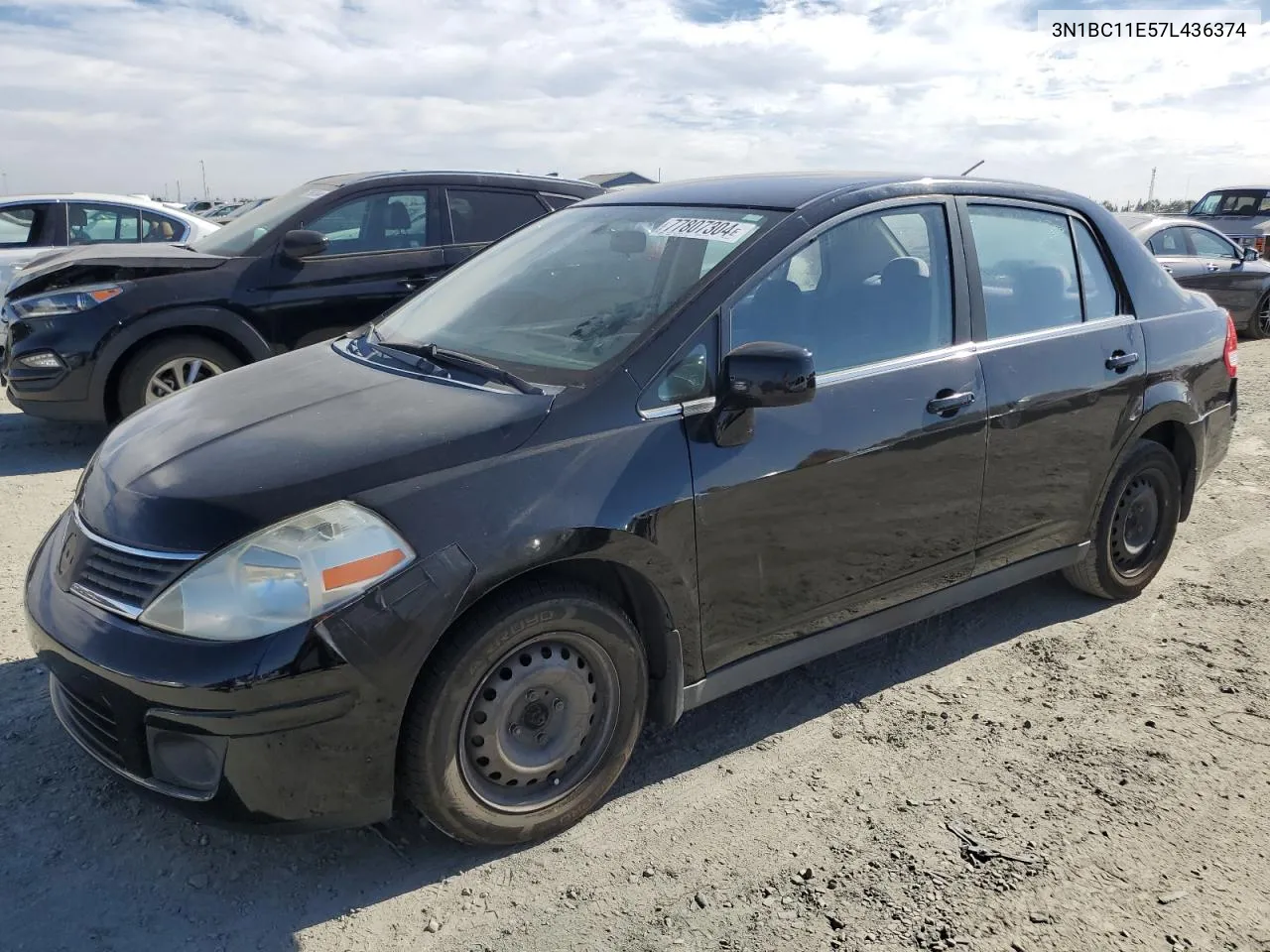 2007 Nissan Versa S VIN: 3N1BC11E57L436374 Lot: 77807304