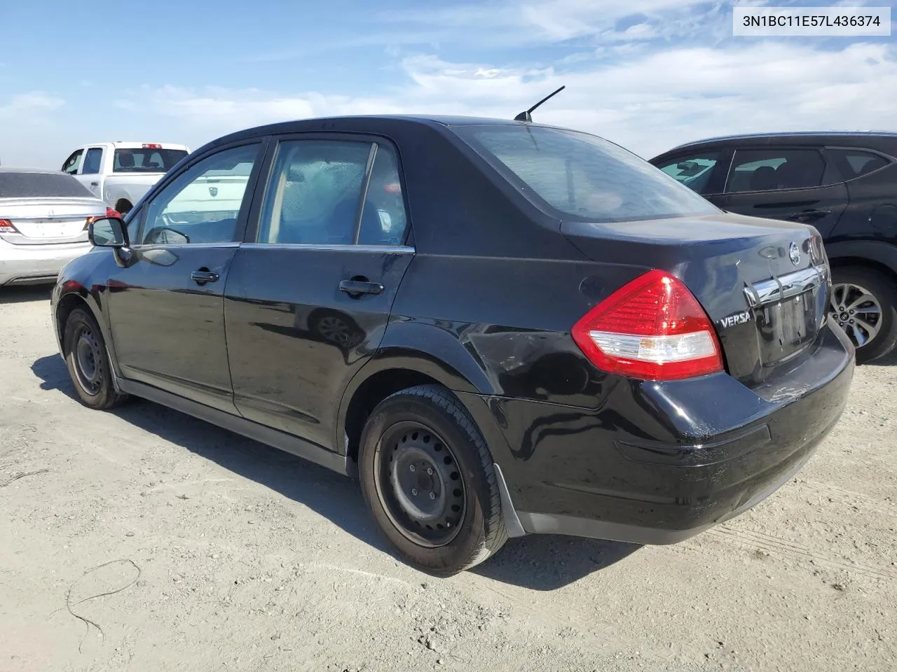 2007 Nissan Versa S VIN: 3N1BC11E57L436374 Lot: 77807304