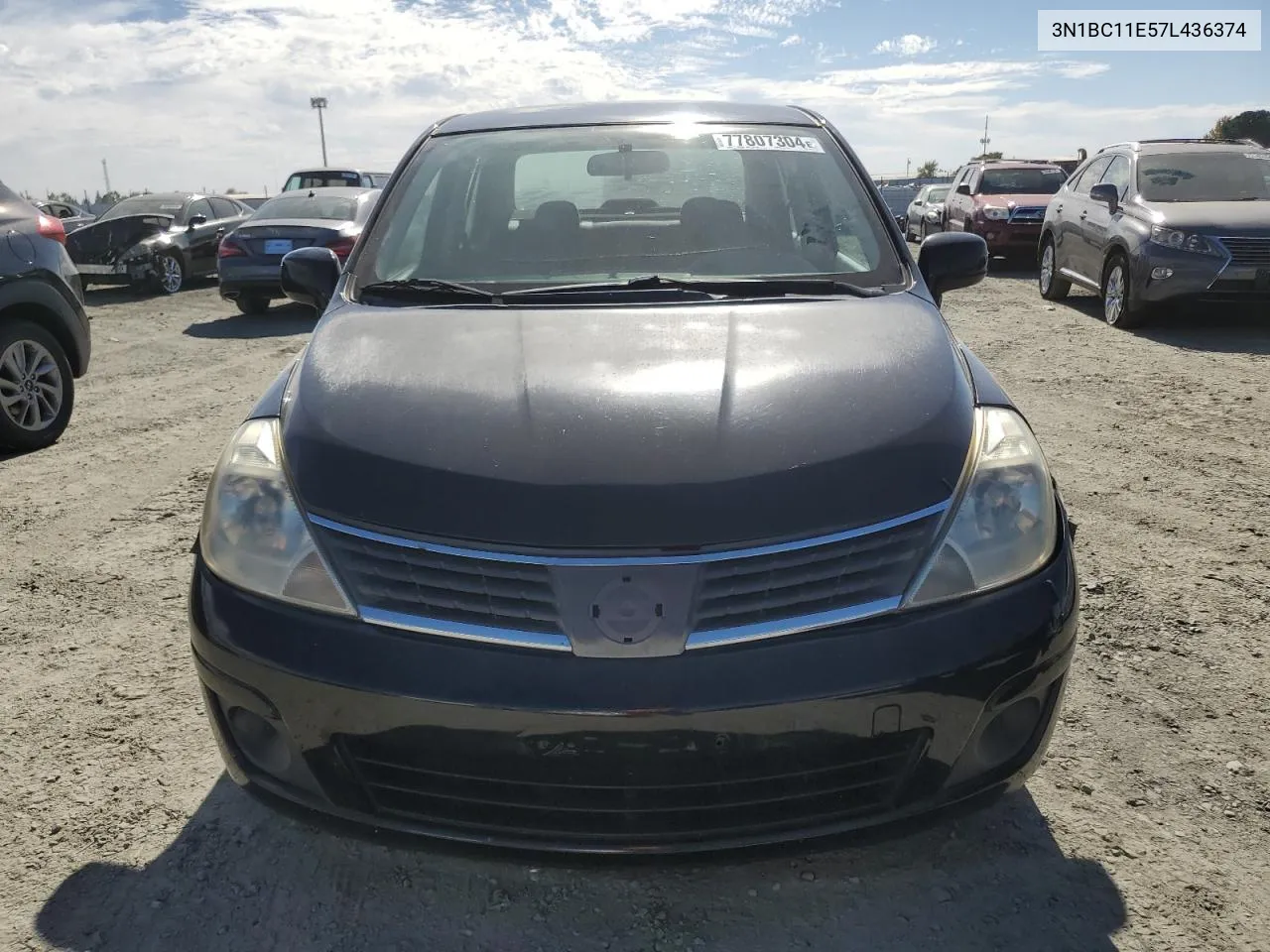 2007 Nissan Versa S VIN: 3N1BC11E57L436374 Lot: 77807304