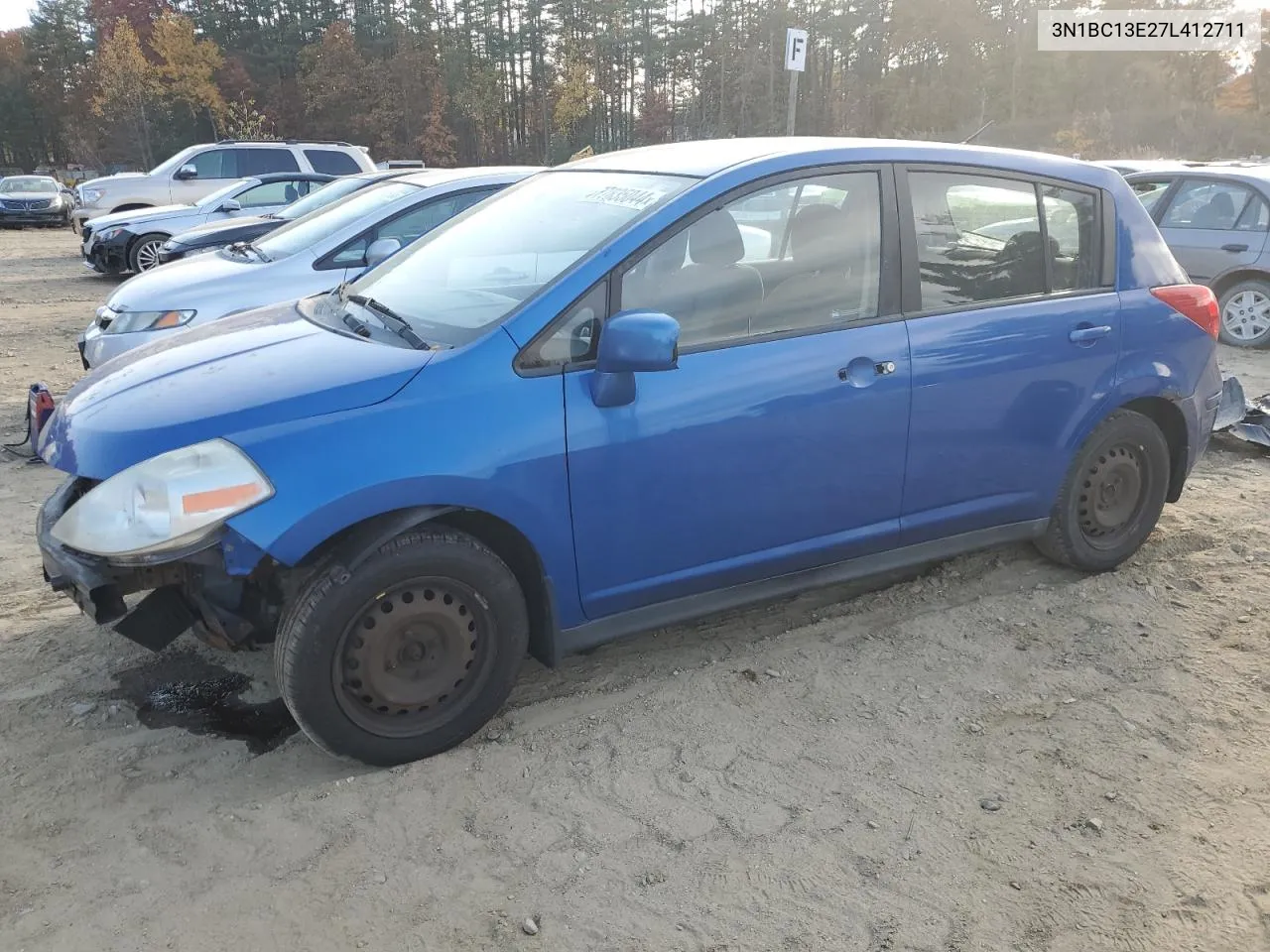 2007 Nissan Versa S VIN: 3N1BC13E27L412711 Lot: 77835044