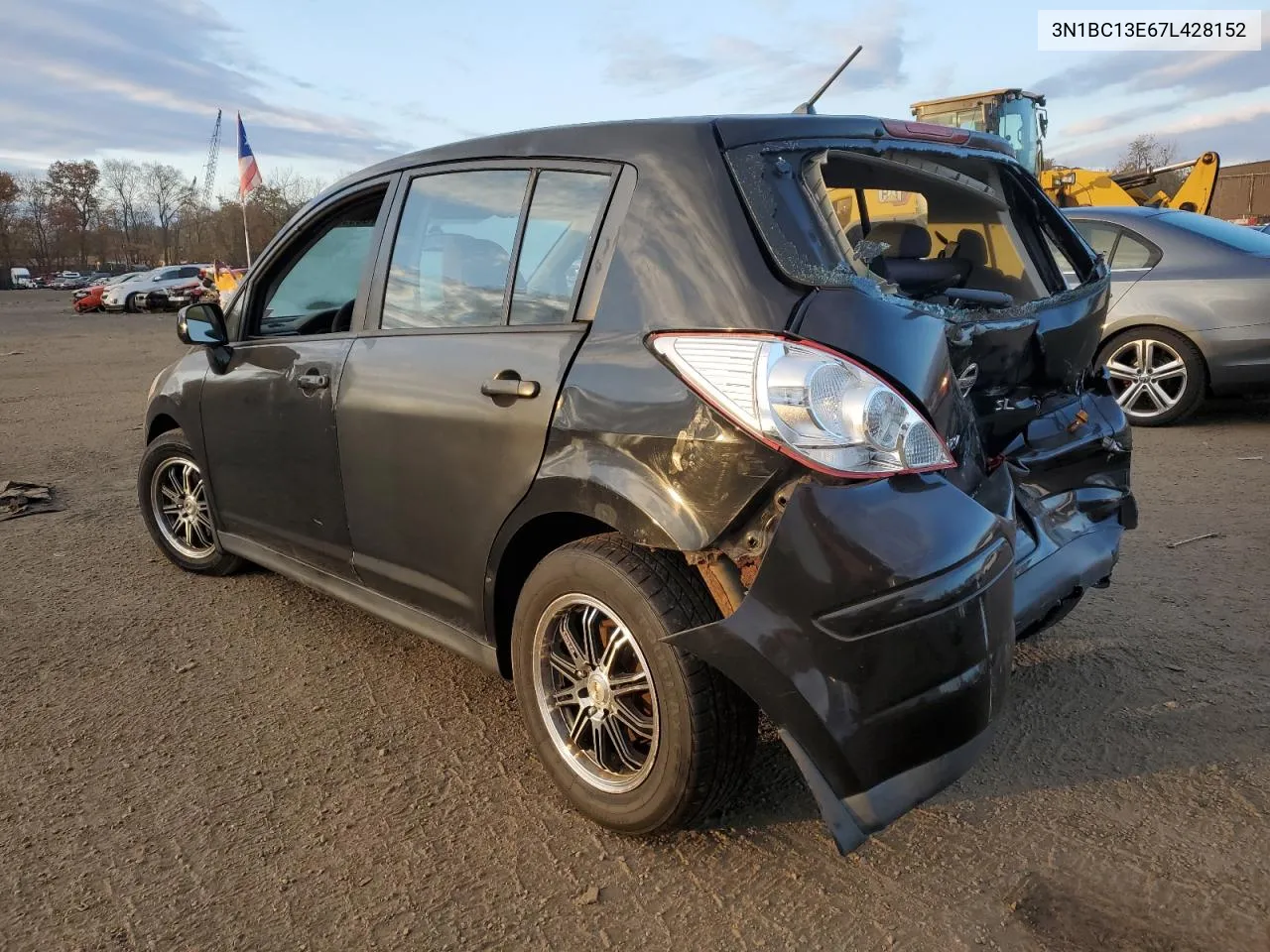 2007 Nissan Versa S VIN: 3N1BC13E67L428152 Lot: 78009944