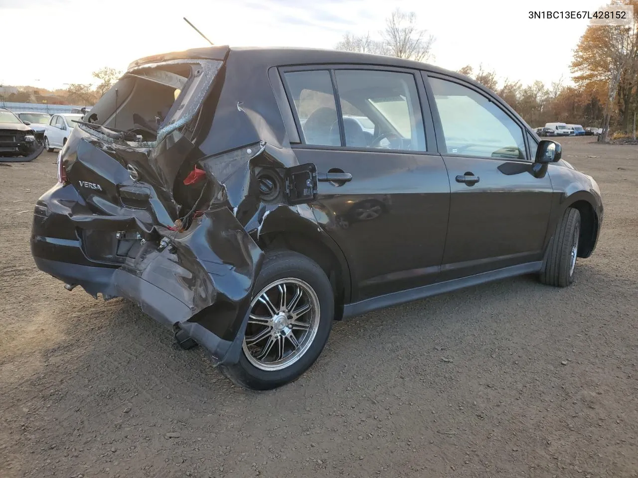 2007 Nissan Versa S VIN: 3N1BC13E67L428152 Lot: 78009944